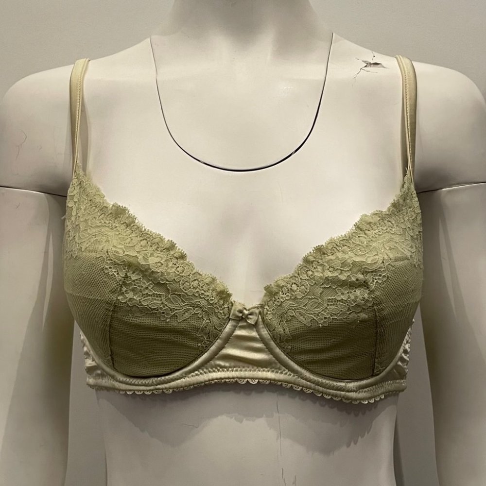BNWT Mimi Holiday Finch Bra Pistachio Green 34C